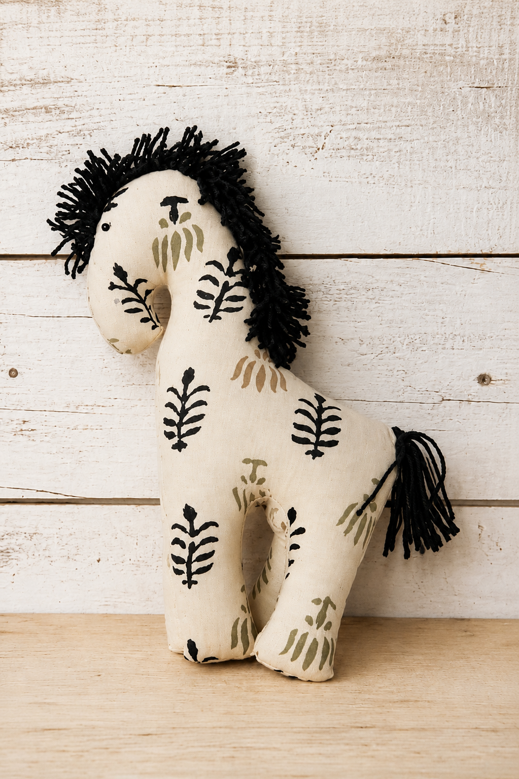 Handmade Fabric Horse Soft Toy (8 Inch) | Artisan-Made Eco-Friendly Plush Horse