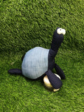 Kallu Kachua Handmade Denim Turtle Soft Toy 7 Inch | Upcycled Fabric Plush | Eco-Friendly Gift for Kids