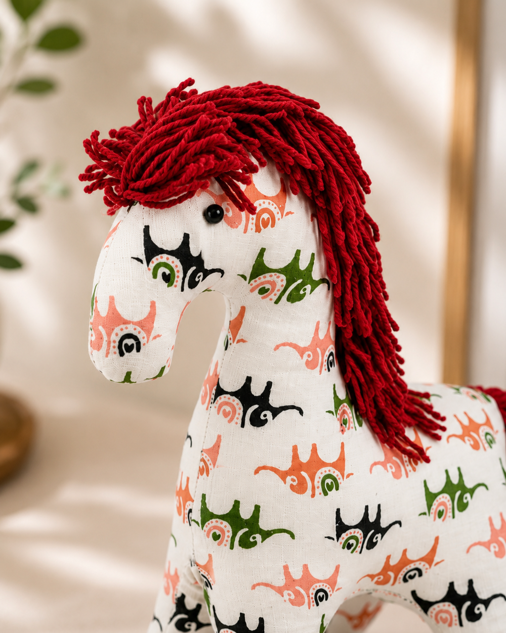 Handcrafted Fabric Horse Soft Toy