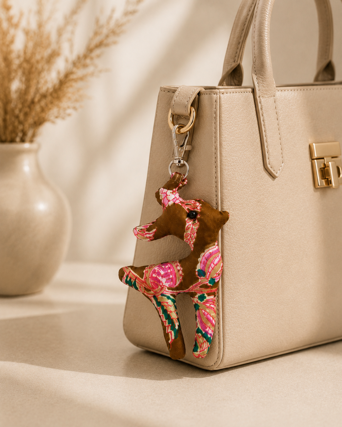 Handcrafted Deer Keychain