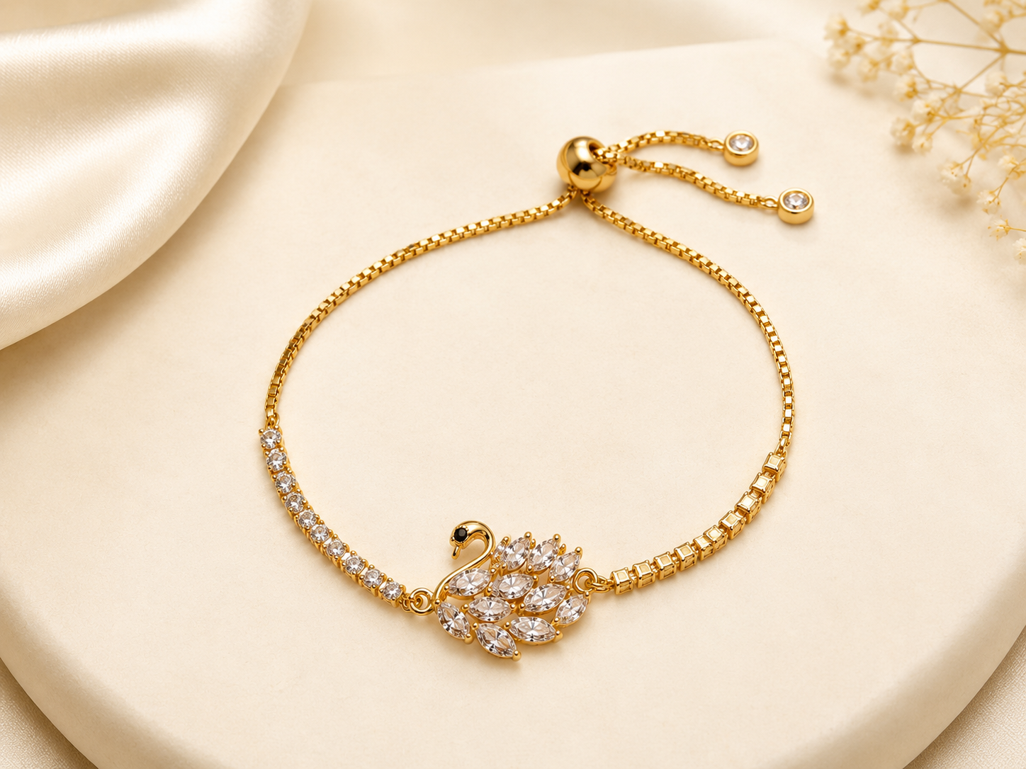 Celeste Swan Bracelet