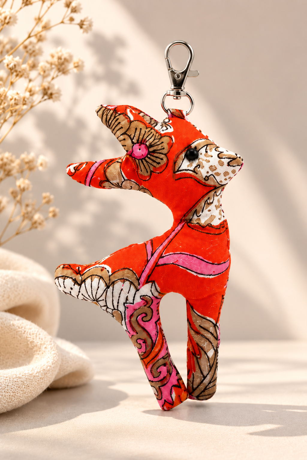 Handcrafted Deer Bagcharms