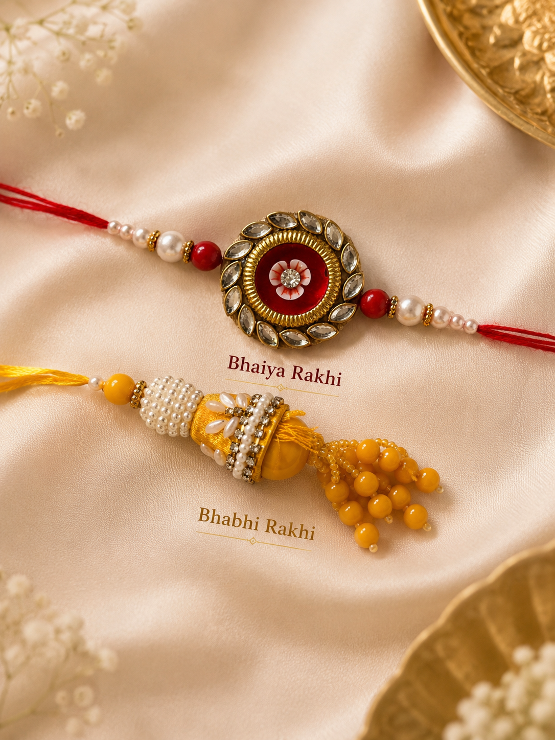 Premium Bhaiya Bhabhi Rakhi Set for Raksha Bandhan