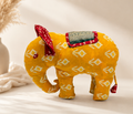 Pillu Hanthi Handcrafted Fabric Elephant Soft Toy (14 inch) | Decorative Elephant Plush for Kids & Home Décor