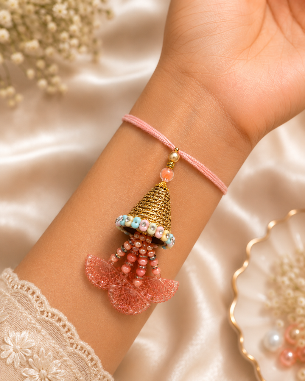 Premium Bhaiya Bhabhi Rakhi & Lumba Set