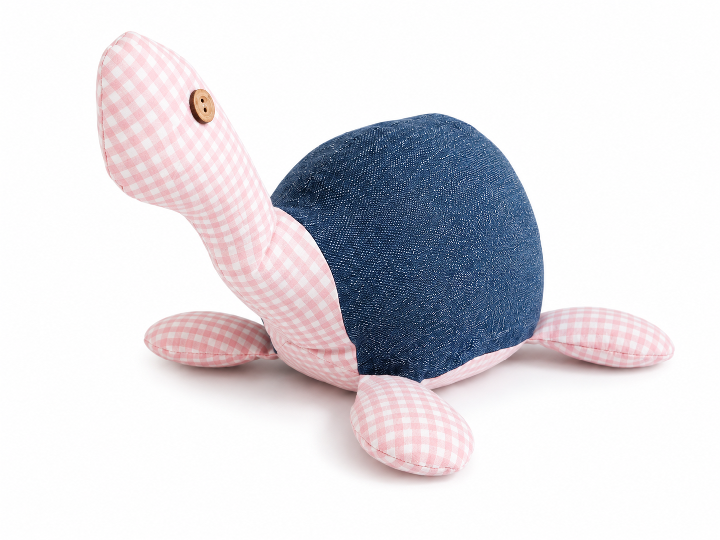 Handcrafted Fabric Turtle Soft Toy