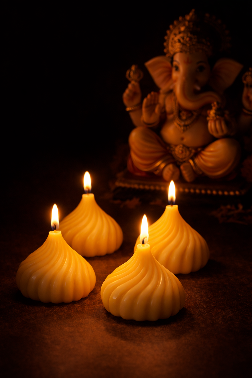 Traditional Modak Shaped Candles