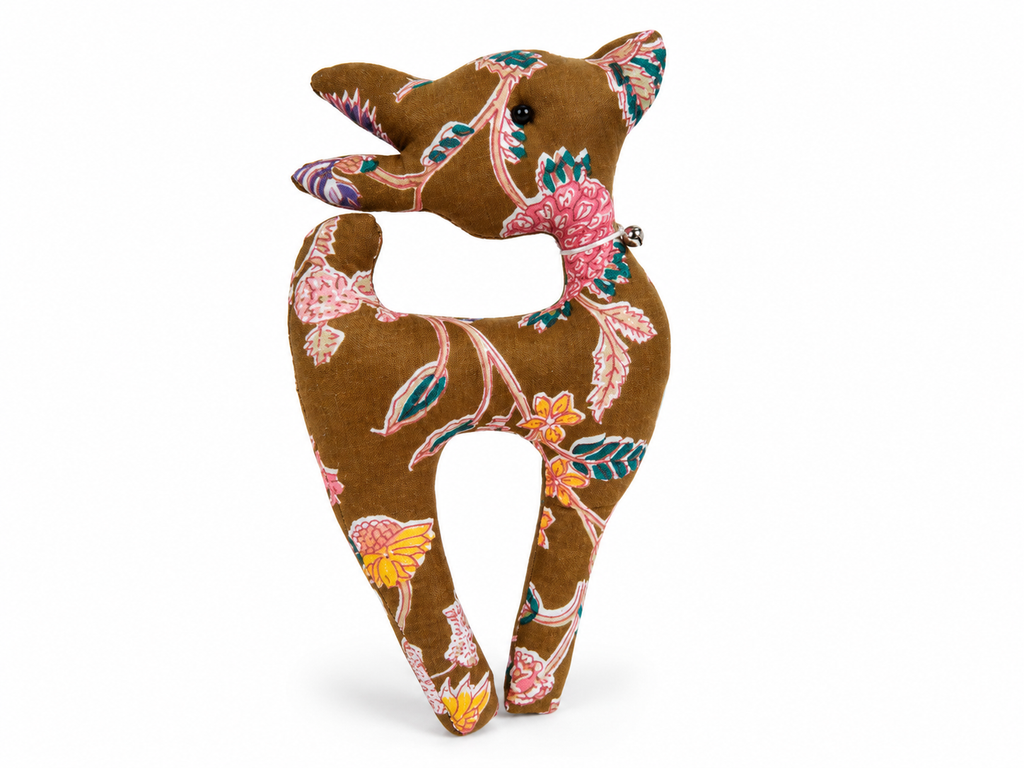 Handcrafted Floral Deer Soft Toy