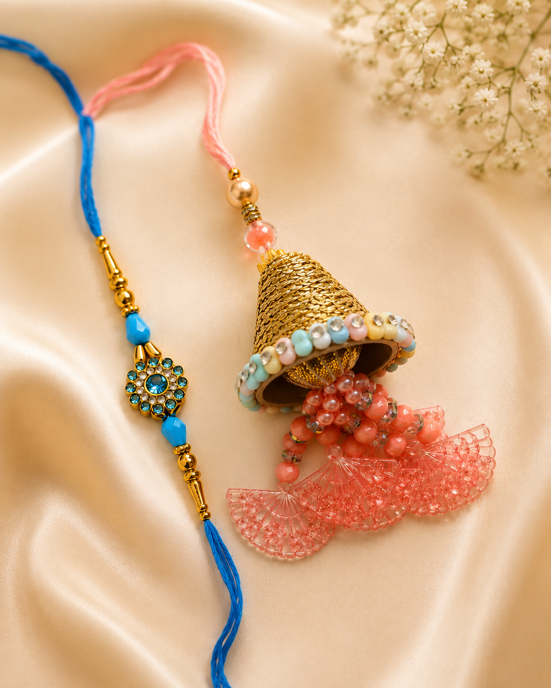 Premium Bhaiya Bhabhi Rakhi & Lumba Set