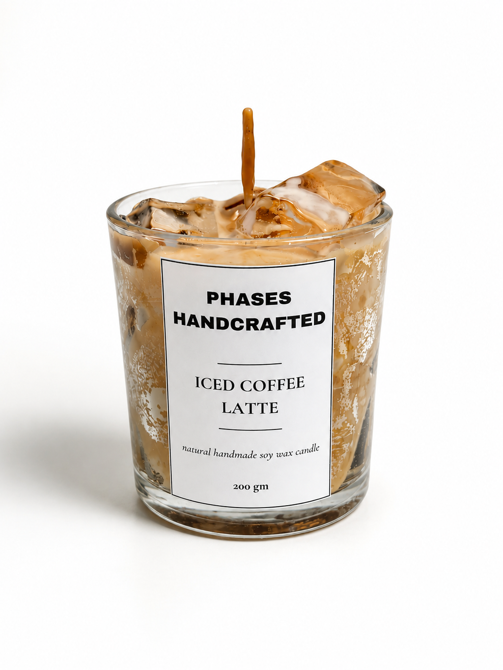 Iced Coffee Latte Candle – Handmade Soy Wax Café Candle | Phases Handcrafted
