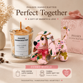 A Gift of Warmth & Love | Iced Coffee Candle + Floral Puppy Bundle