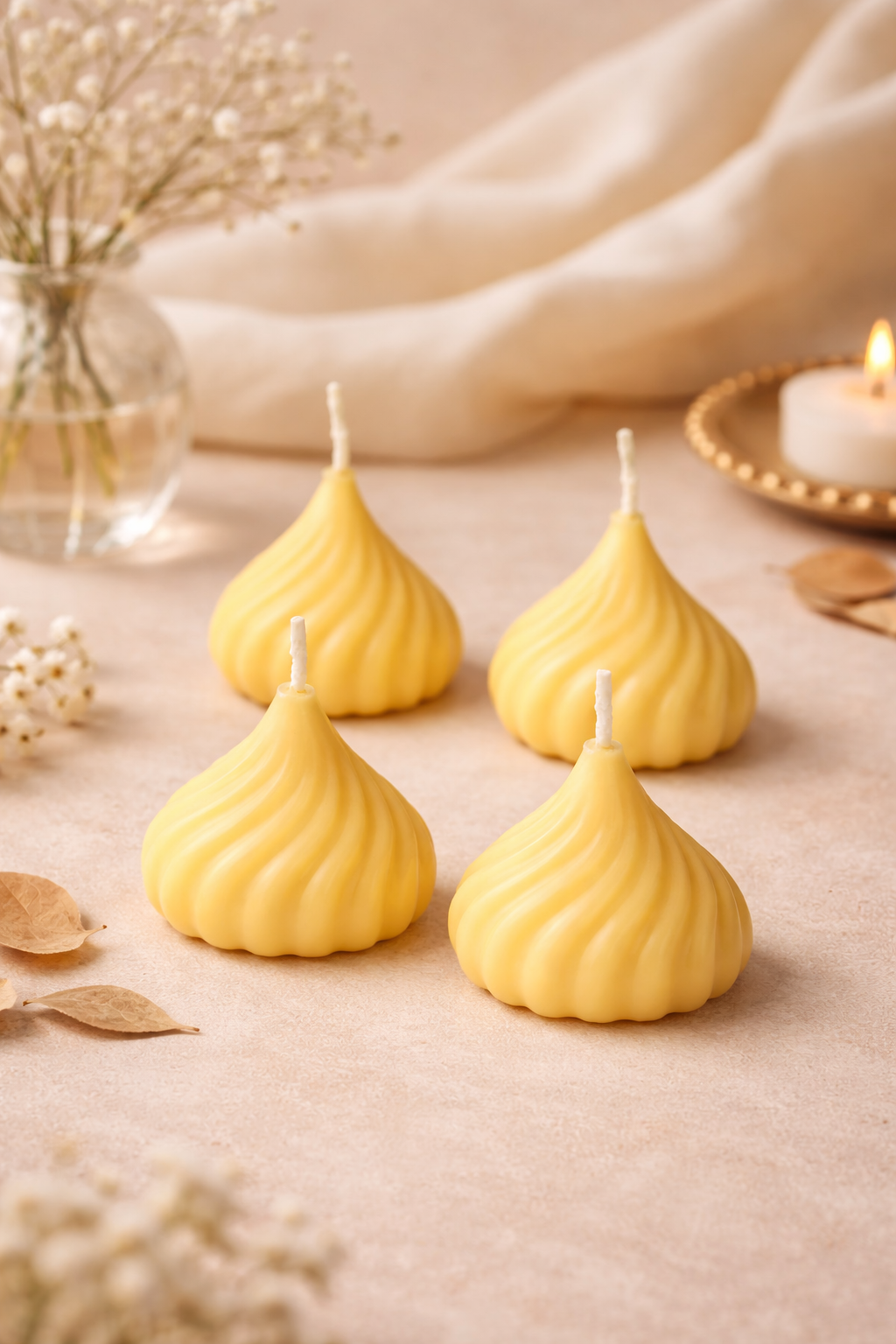 Traditional Modak Shaped Candles