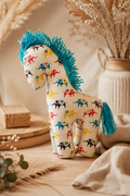 Handmade Fabric Horse Soft Toy (8 Inch) | Artisan-Made Eco-Friendly Plush Horse